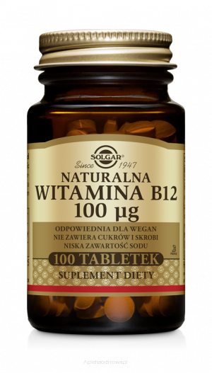 SOLGAR Naturalna Witamina B12 100 μg