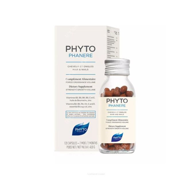 PHYTO PHYTOPHANERE kaps. wzmacniające włosy i paznokcie 120 kap