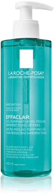LA ROCHE-POSAY EFFACLAR MICRO-PEELING żel  oczyszczający 400 ml
