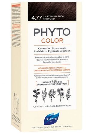 PHYTO COLOR 4.77 Farba do włosów - KASZTANOWY BRĄZ