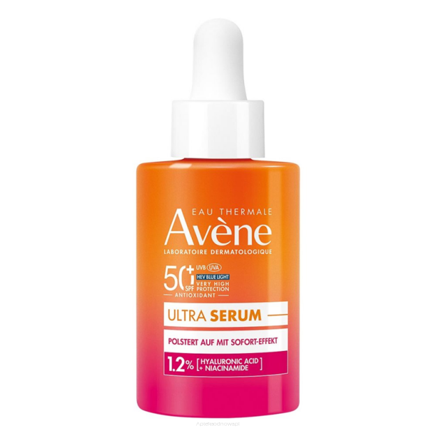 AVENE ULTRA SERUM Natychmiastowo wypełniające 1,2 % SPF 50+ 30 ml