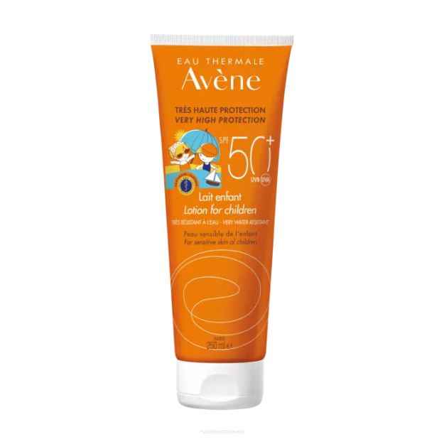 AVENE SUN Mleczko dla dzieci SPF 50+ UVB UVA 250 ml