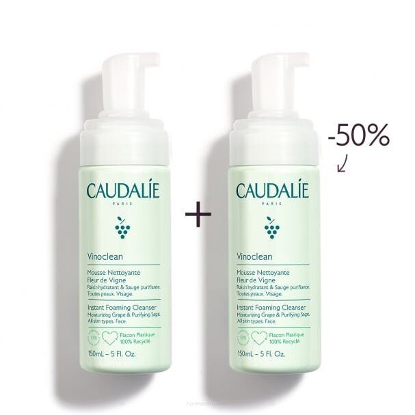 CAUDALIE Vinoclean Pianka oczyszczająca 2 x 150 ml