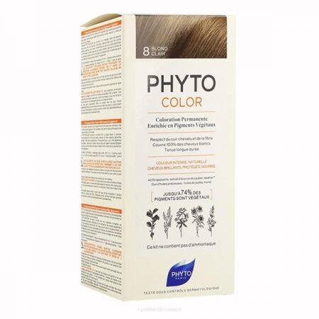 PHYTO COLOR 8 Farba do włosów - JASNY BLOND
