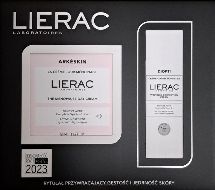 LIERAC ARKESKIN ZESTAW Krem na dzień 50 ml + DIOPTI RIDES Krem pod oczy 15ml