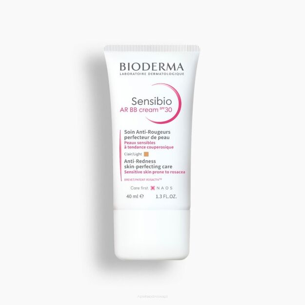 BIODERMA SENSIBIO AR BB CREAM SPF 30 do skóry z problemami naczynkowymi - kolor jasny 40 ml