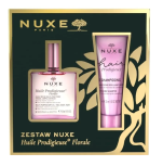 NUXE HUILE PRODIGIEUSE FLORALE ZESTAW Wielofunkcyjny suchy olejek 50 ml + Szampon wygładzający  30 ml