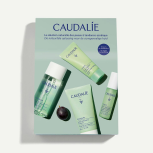 CAUDALIE VINOPURE ZESTAW Oczyszczający żel do mycia 30 ml + Tonik oczyszczający 50 ml + Serum z kwasem salicylowym na niedoskonałości 10 ml + Fluid matująco nawilżający 15 ml