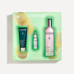 CAUDALIE ZESTAW Woda rozświetlająca 100 ml + PREZENT Maseczka Detoksykująca Instant 15 ml + Serum Rozjaśniające Przebarwienia 10 ml