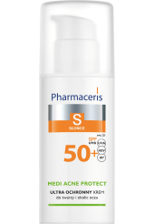 PHARMACERIS S MEDI ACNE PROTECT Ultra ochronny krem SPF50+ do twarzy i okolic oczu 50 ml