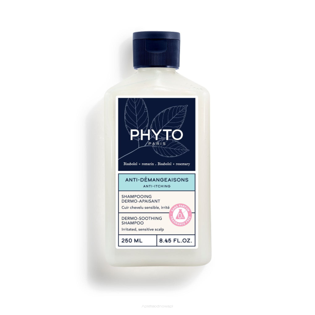 PHYTO ANTI-DEMANGEAISONS Szampon łagodzący redukuje podrażnienia swędzenia 250 ml