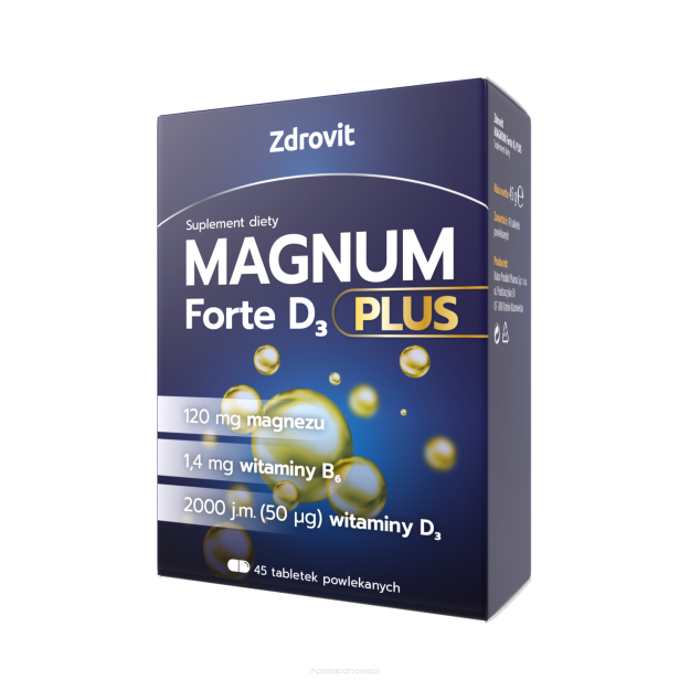 ZDROVIT MAGNUM FORTE  D3 PLUS * 45 tabletek 