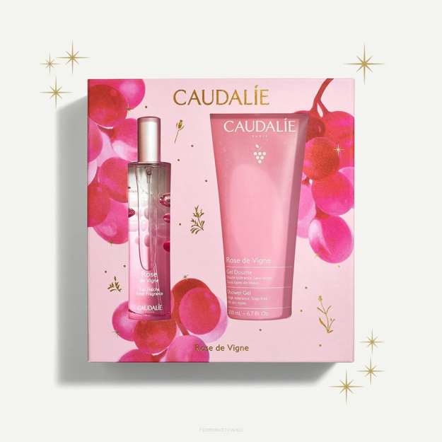CAUDALIE ROSE DE VIGNE ZESTAW Woda Orzeźwiająca 50 ml + Żel pod Prysznic 200ml