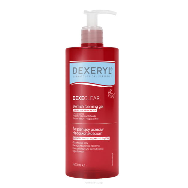 DEXERYL Żel pieniący przeciw niedoskonałościom  400 ml