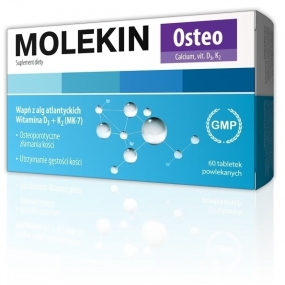 Molekin Osteo Calcium Vit D3 K2 60 Tabletek Powlekanych