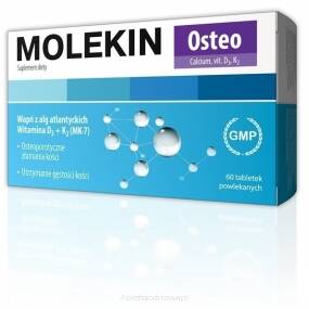 Molekin Osteo Calcium Vit D3 K2 60 Tabletek Powlekanych