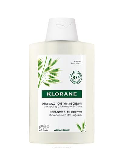 KLORANE OWIES Szampon ultra delikatny do wszystkich rodzajów włosów 200 ml