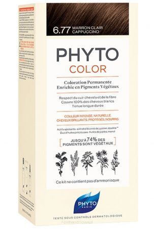 PHYTO COLOR 6.77 Farba do włosów - JASNE BRĄZOWE CAPUCCINO