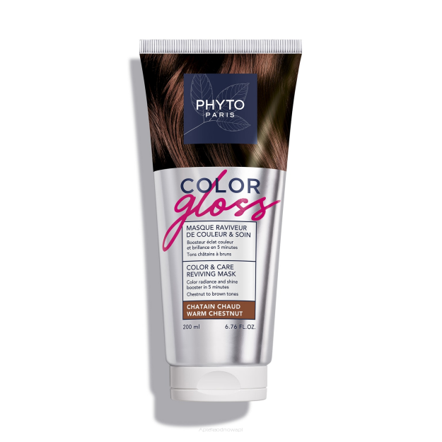 PHYTO Color Gloss Maska koloryzująca - pielęgnująca ciepły kasztan 200 ml
