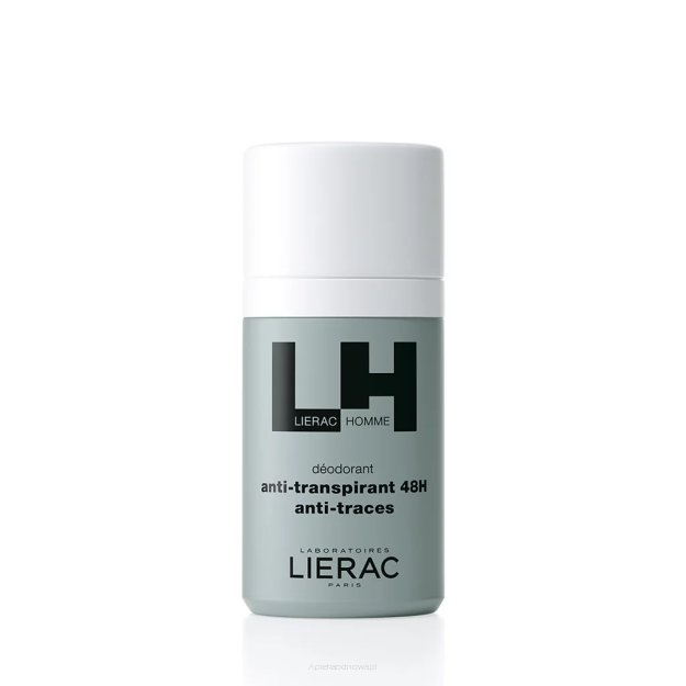 LIERAC HOMME Antyperspirant 48H nie pozostawia śladów 50 ml