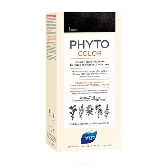 PHYTO COLOR 1 Farba do włosów -  CZARNY