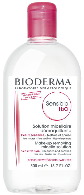 BIODERMA SENSIBIO H2O Płyn micelarny do demakijażu 500 ml