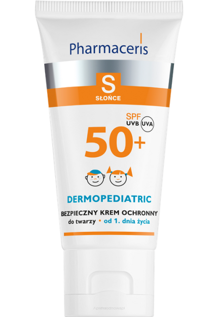 PHARMACERIS S DERMOPEDIATRIC Bezpieczny krem ochronny SPF 50+ do twarzy 50 ml