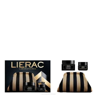 LIERAC PREMIUM ZESTAW  Jedwabisty krem przeciwzmarszczkowy 50 ml + Krem pod oczy 20 ml + Kosmetyczka 1 szt