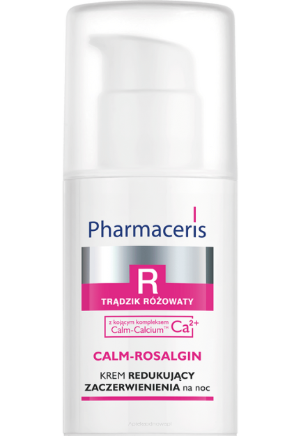PHARMACERIS R Krem redukujący zaczerwienienia na noc  CALM-ROSALGIN 30 ml