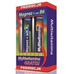 ZDROVIT Magnez + wit.B6 24 tabletki musujące + GRATIS Multivitamina 20 tabletek musujących o smaku pomarańczowym