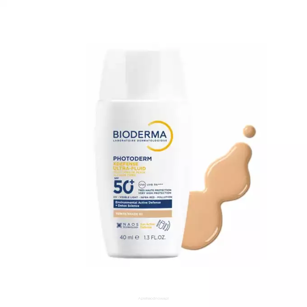 BIODERMA PHOTODERM XDERENSE ULTRA - FLUID Kolor 02 do twarzy SPF 50+ 40 ml