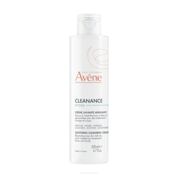 AVENE CLEANANCE HYDRA Oczyszczający krem łagodzący do twarzy i ciała 200 ml