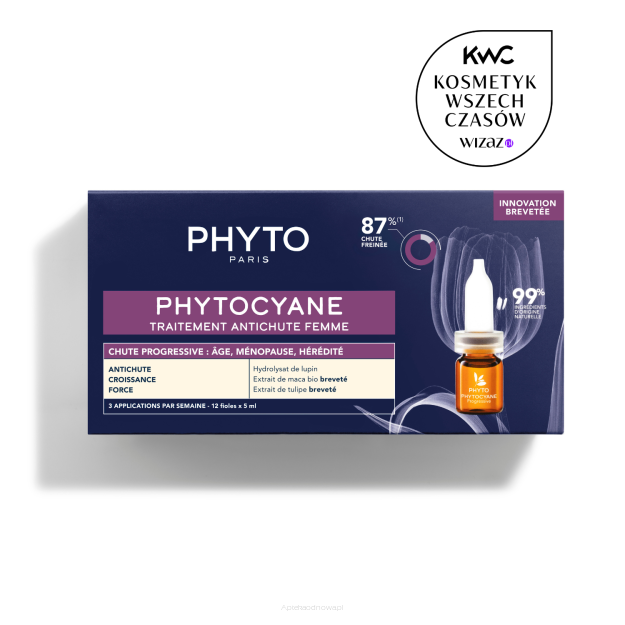 PHYTO PHYTOCYANE Kuracja przeciw wypadaniu włosów postępujące12 ampułek x 5 ml