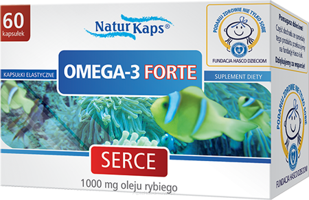 NaturKaps OMEGA-3 FORTE SERCE 1000 mg oeju rybnego 60 kapsułek