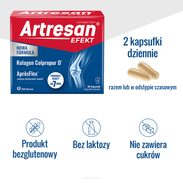 ARTRESAN EFEKT Kolagen Colpropur 60 kapsułek