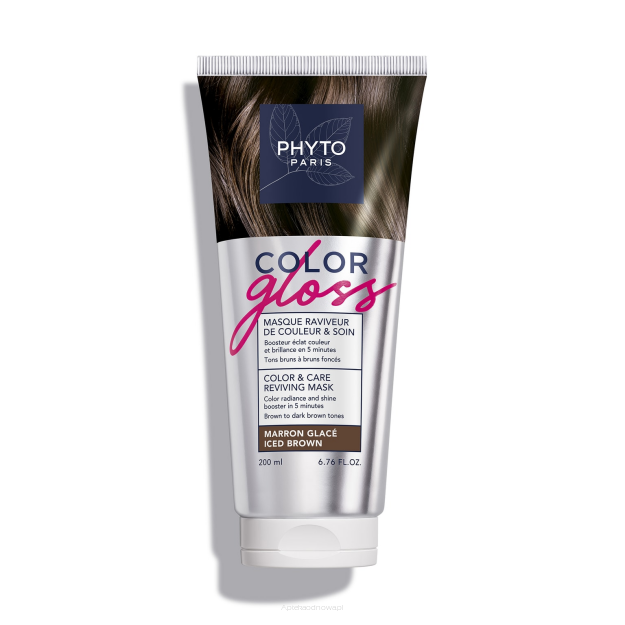 PHYTO Color Gloss Maska koloryzująca - pielęgnująca chłodny brąz 200 ml